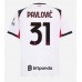 AC Milan Strahinja Pavlovic #31 Venkovní Dres 2025-26 Krátkým Rukávem